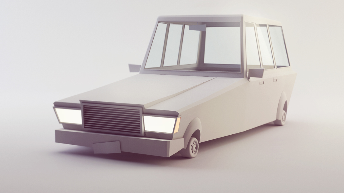 model  progression  studio car Vehicle c4d cinema4d vray Vrayforc4d toon motion stylized concept work in progress behind the scenes