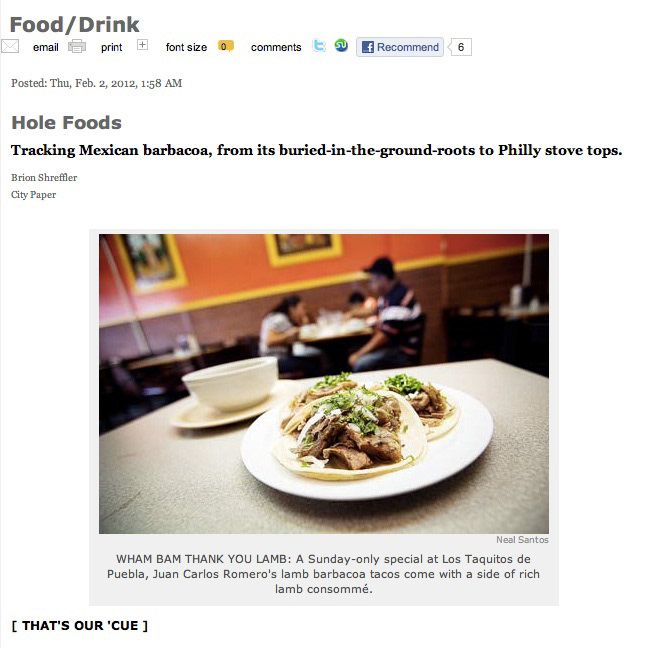 food writing food journalism