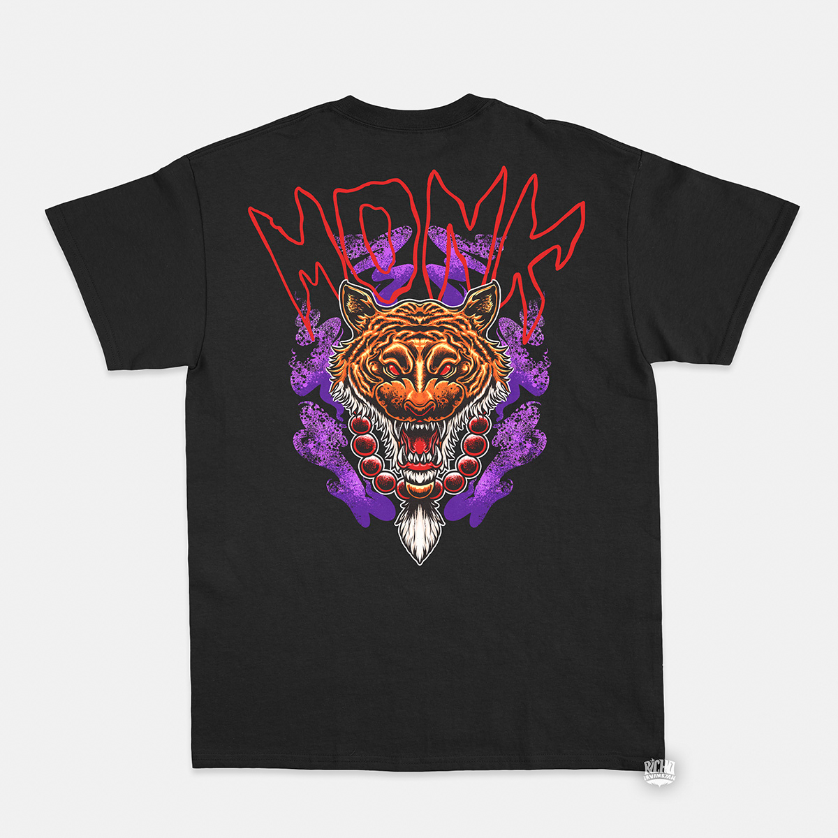 animals apparel Clothing ILLUSTRATION  lion merchandise oversize streetwear tiger Tshirt Design