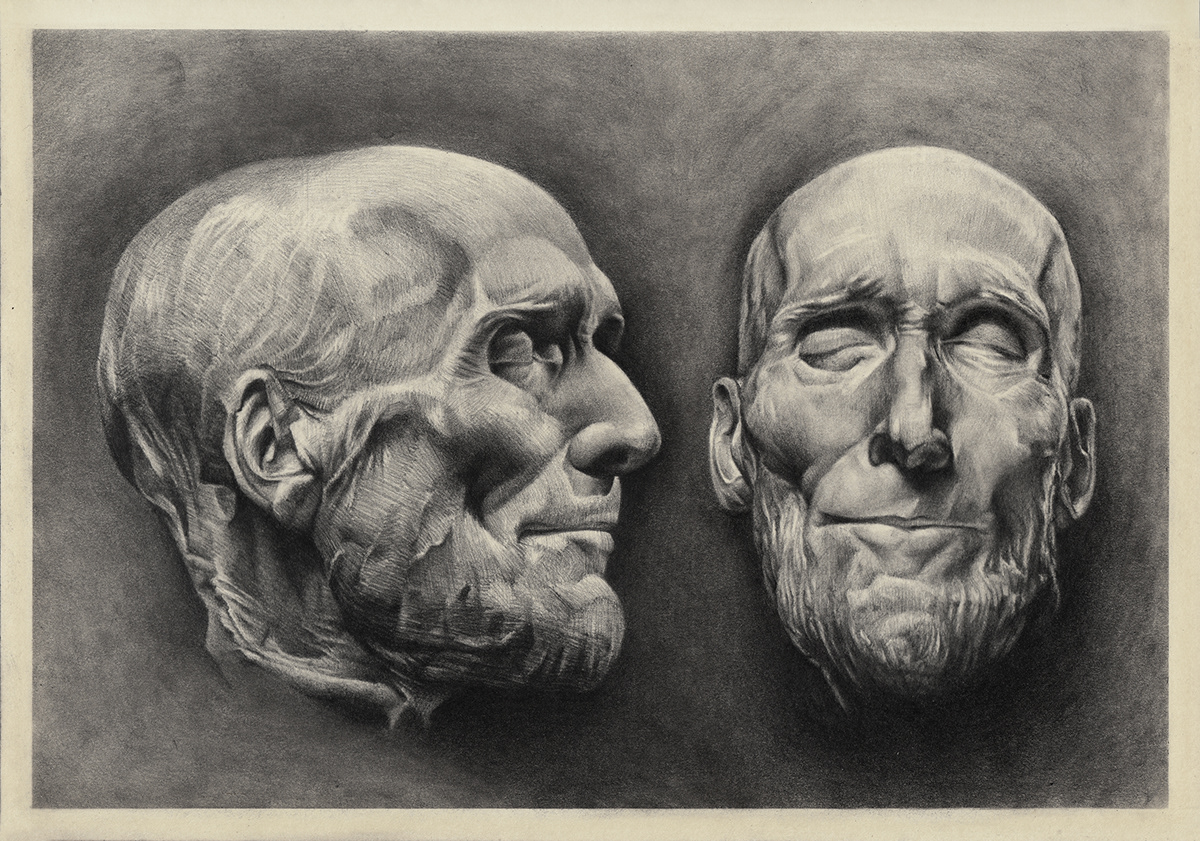anatomy black and white Drawing  figurative fine art graphite Moleskin pencil portrait sketch