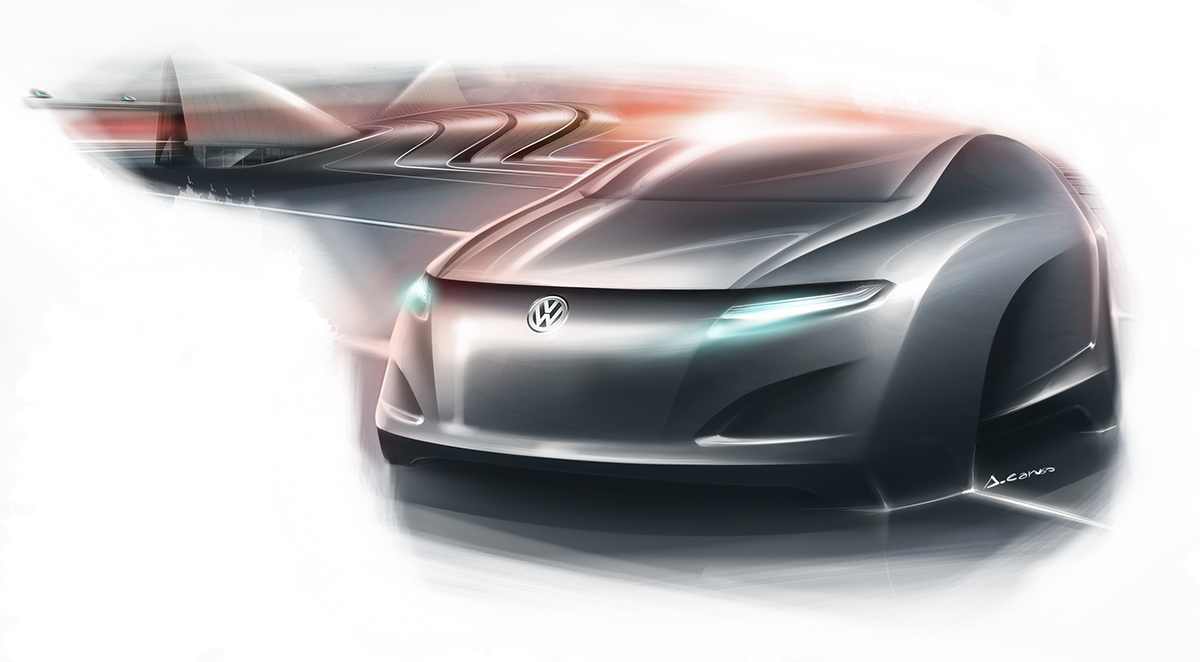 GOLF VISION 2020 volkswagen golf car design concept car vision automotive   design Golf VIII