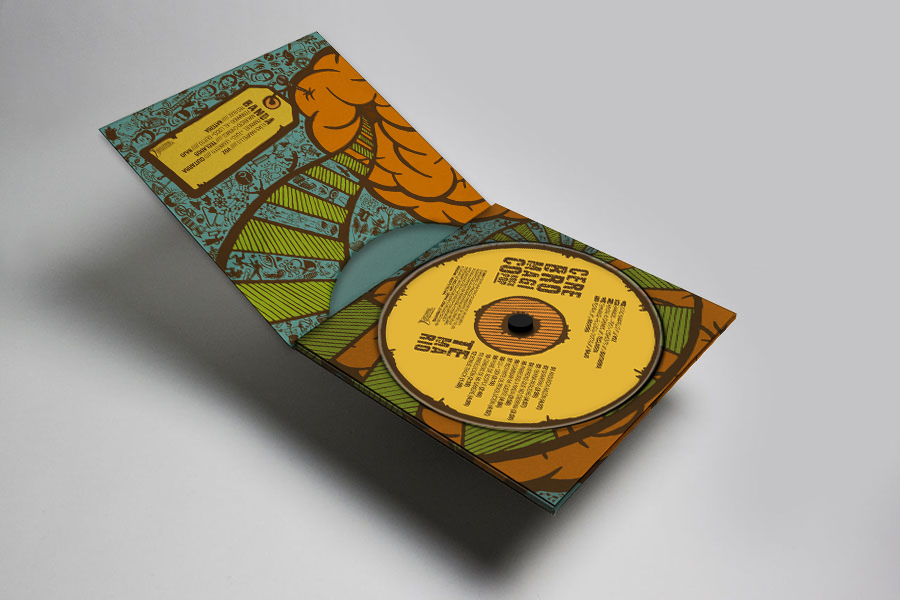 cd Packaging ilustracion musica rock pop