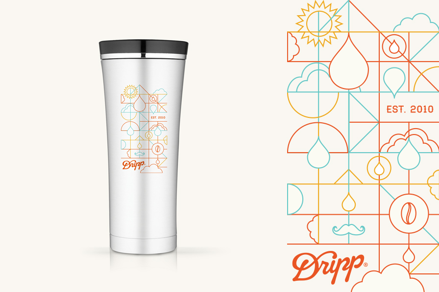 dripp Coffee Food  restaurant Food Packaging To-Go Cups car wrap illustration design T-Shirt Design