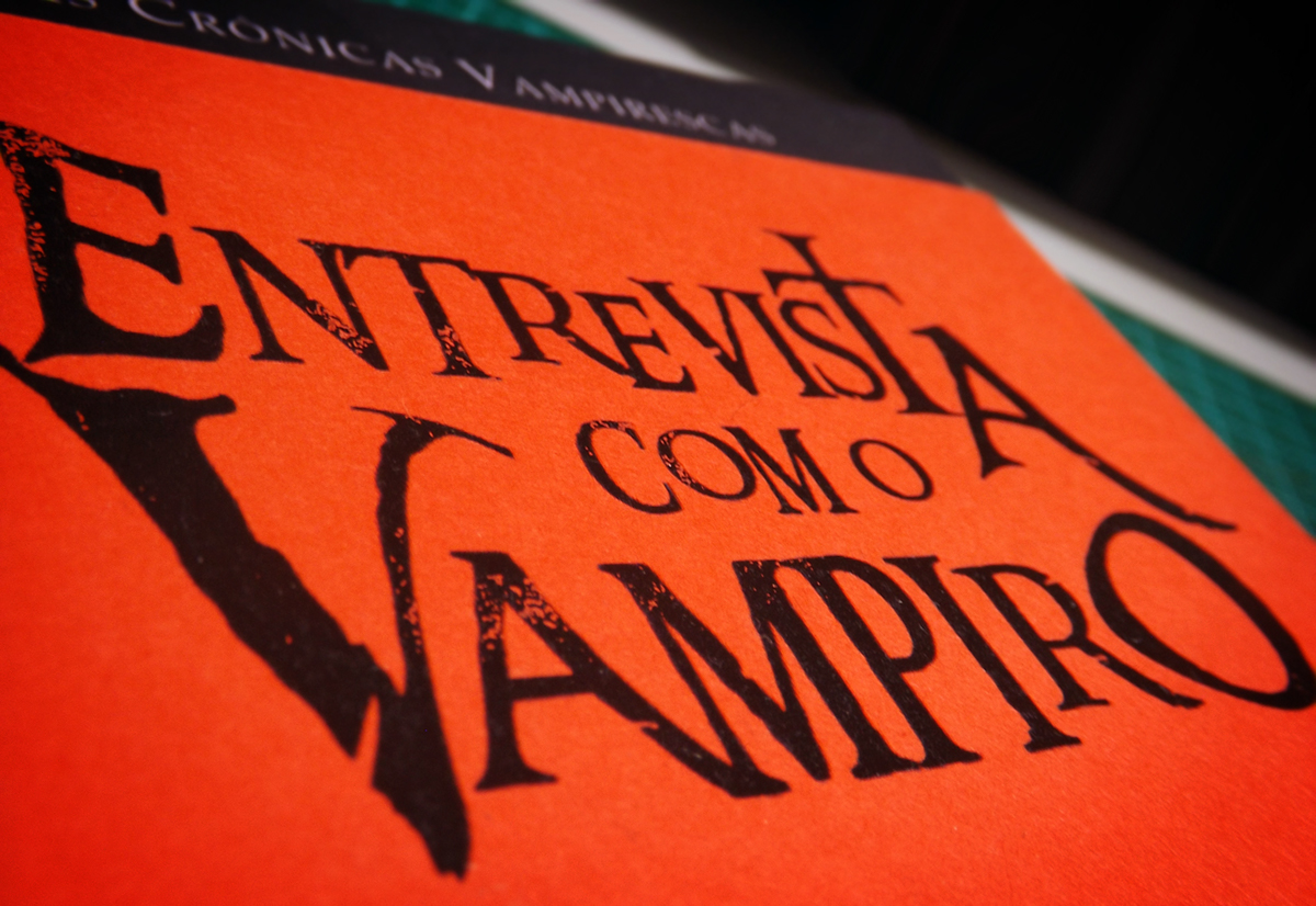 Anne Rice interview with the vampire entrevista com o vampiro Livro redesign Capa book