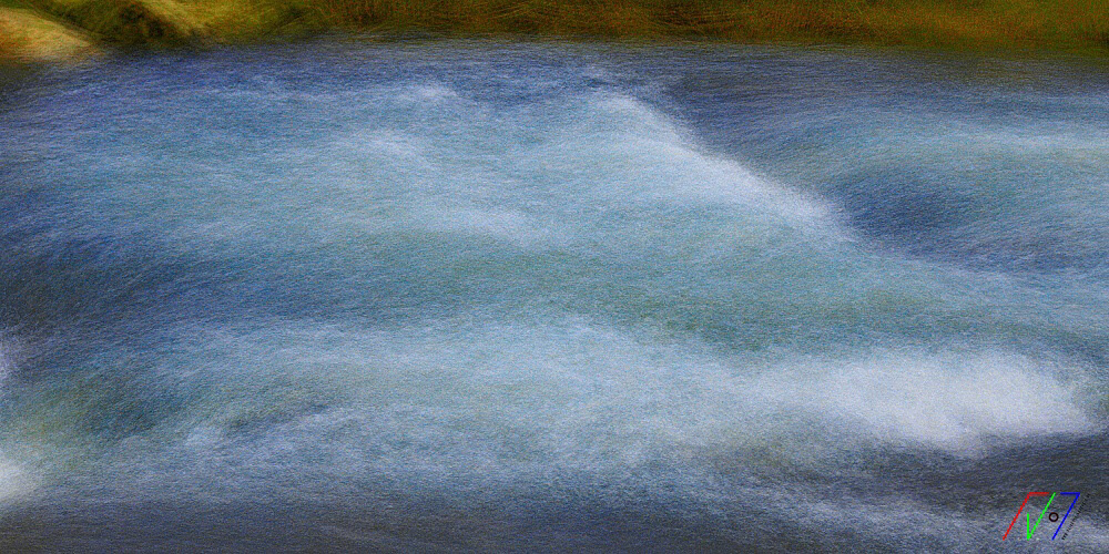 Chrono-chorotic rapids water waves river