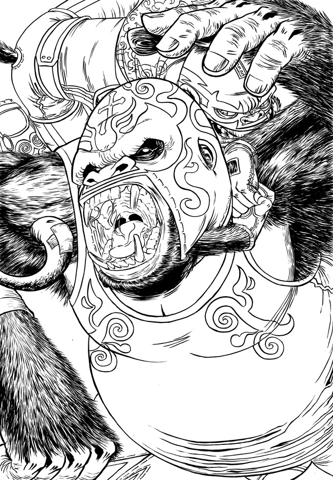 gorilla monckey gorila Macaco luchalibre luchalibre mask mascara mask smoke cigar