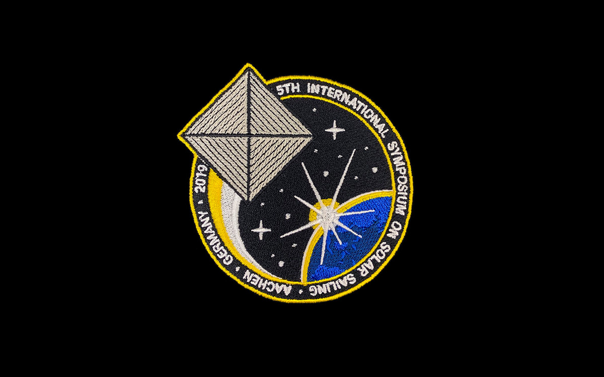 Mission Patch patch badge logo Space  solar Solar Sailing conference Event science