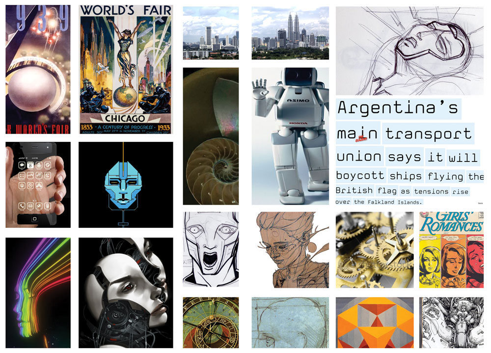 Adobe Portfolio robots  sciecne fiction fiction design creative monder
