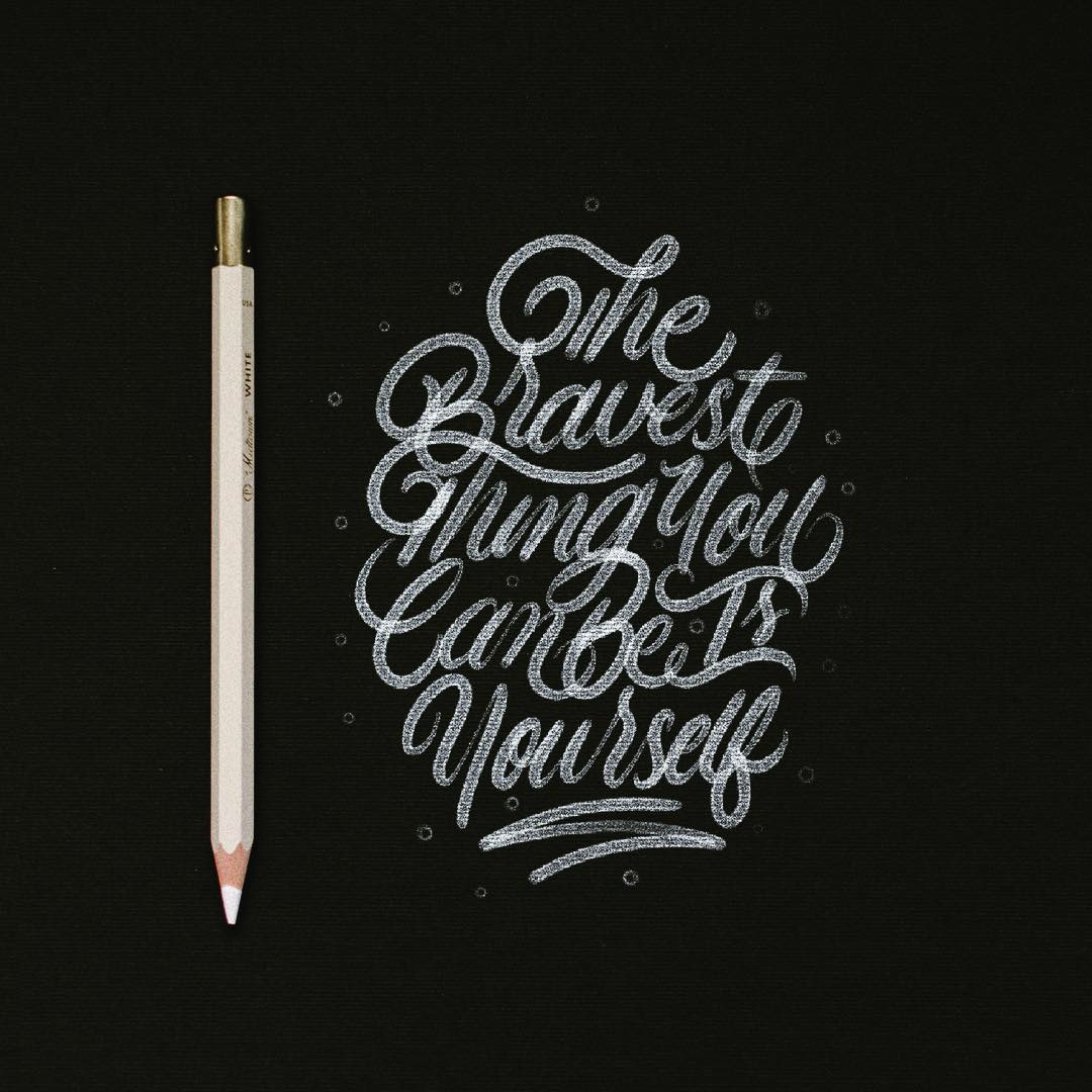 HAND LETTERING lettering Quotes type Calligraphy   Script typography  