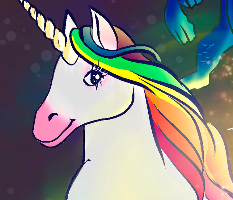 unicorm unicornio fantasia Capa cover dragão livro infantil livro contos Ilustração step by step
