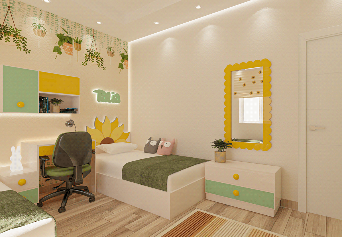 design interior design  sunflower furniture design  AutoCAD 3dsmax 3d modeling color working drawings architecture