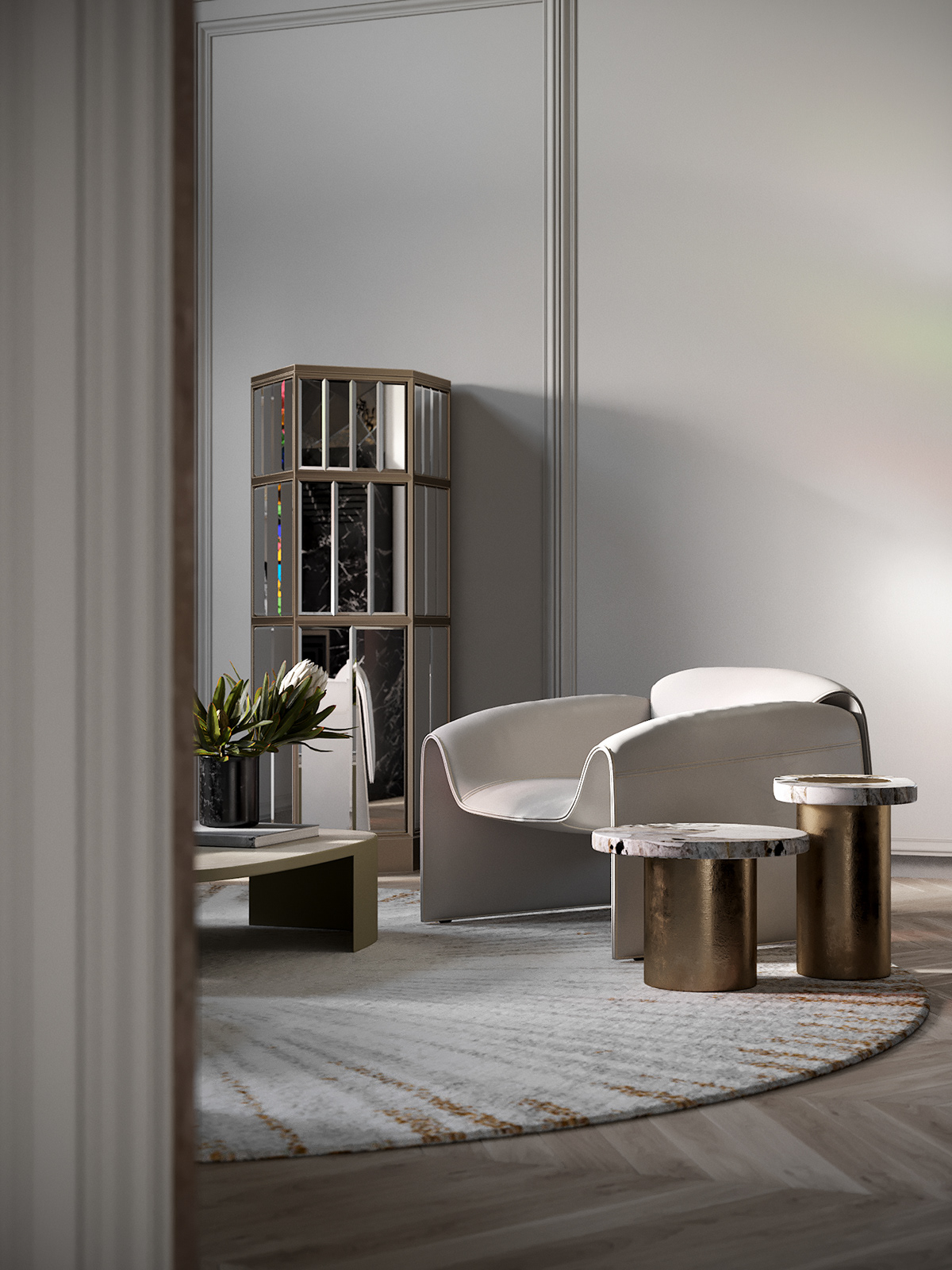 3dmax corona render  interior design  living room Render visualization