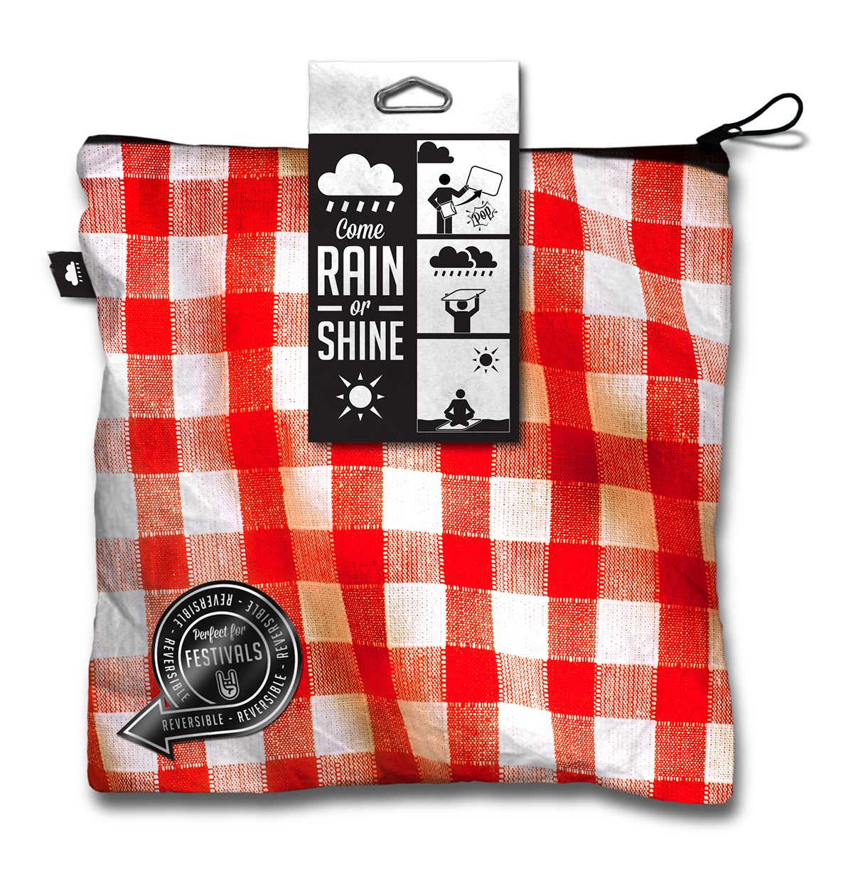 rain Sun festival summer winter Fun picnic picnik product bag newspaper news towel waterproof Umbrella