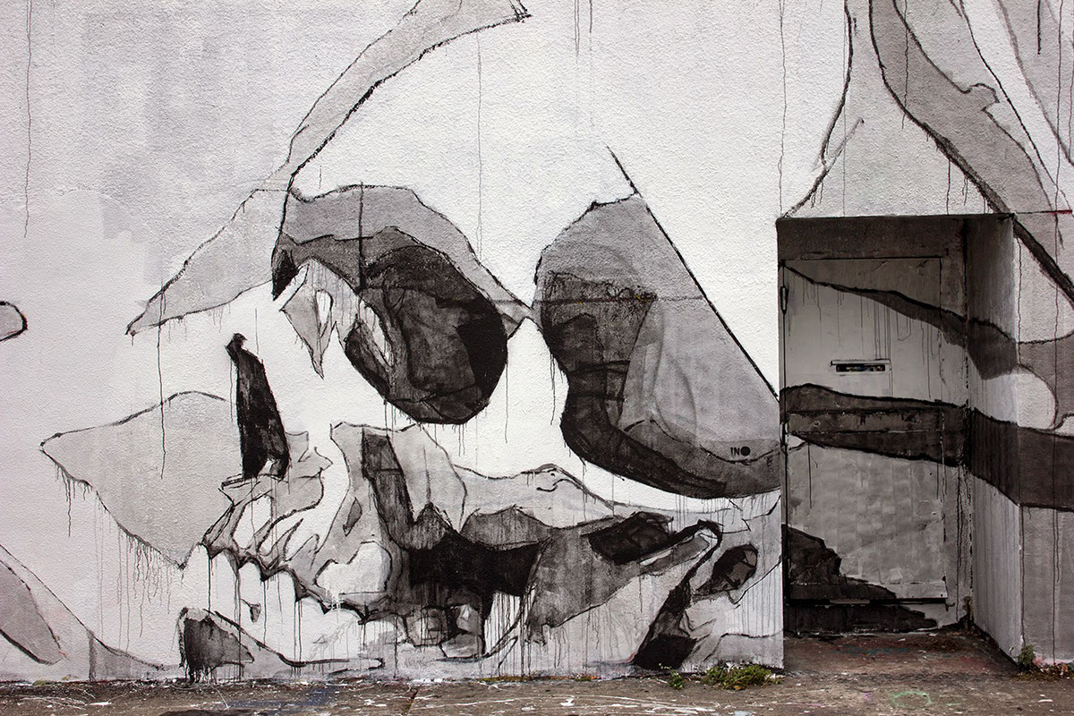 Ino miami Art Basel wynwood Murals injustice Urban Socrates skull