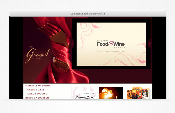 columbus Food And Wine poster wine Food 