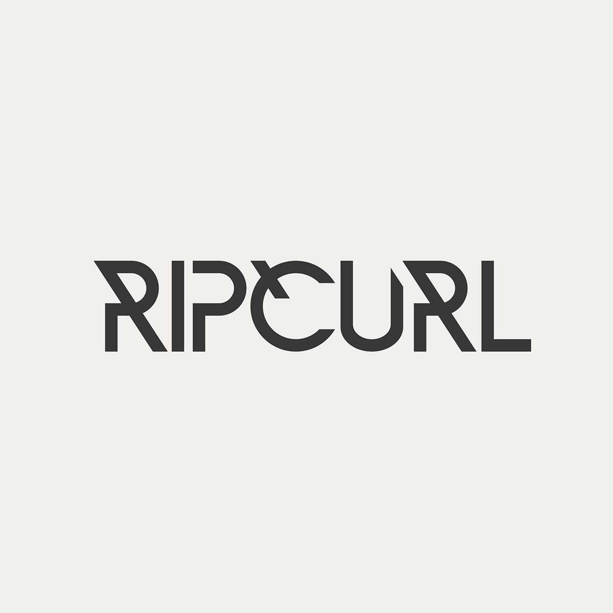 logo apparel Rip Curl type identity