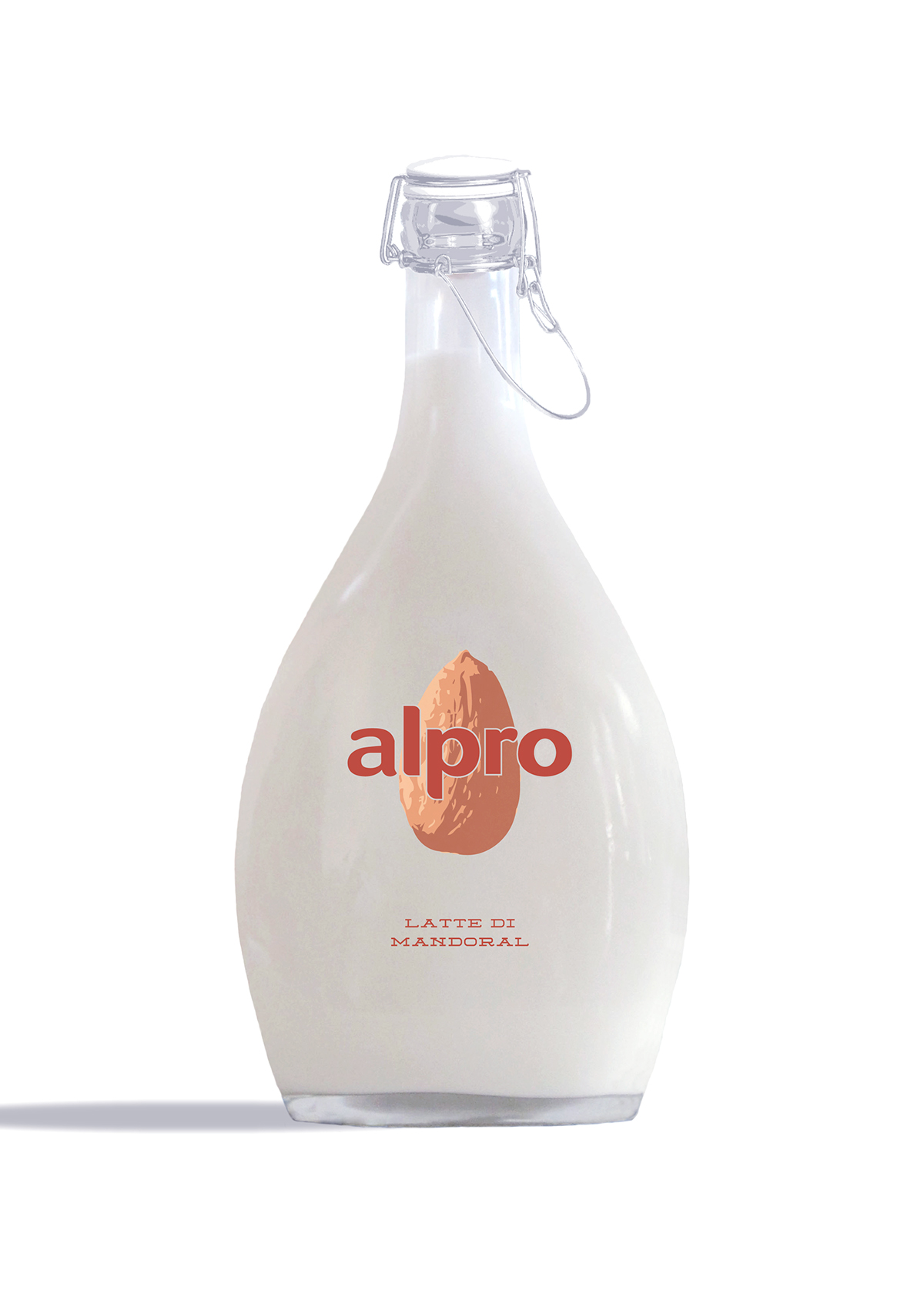 design Alpro almond milk