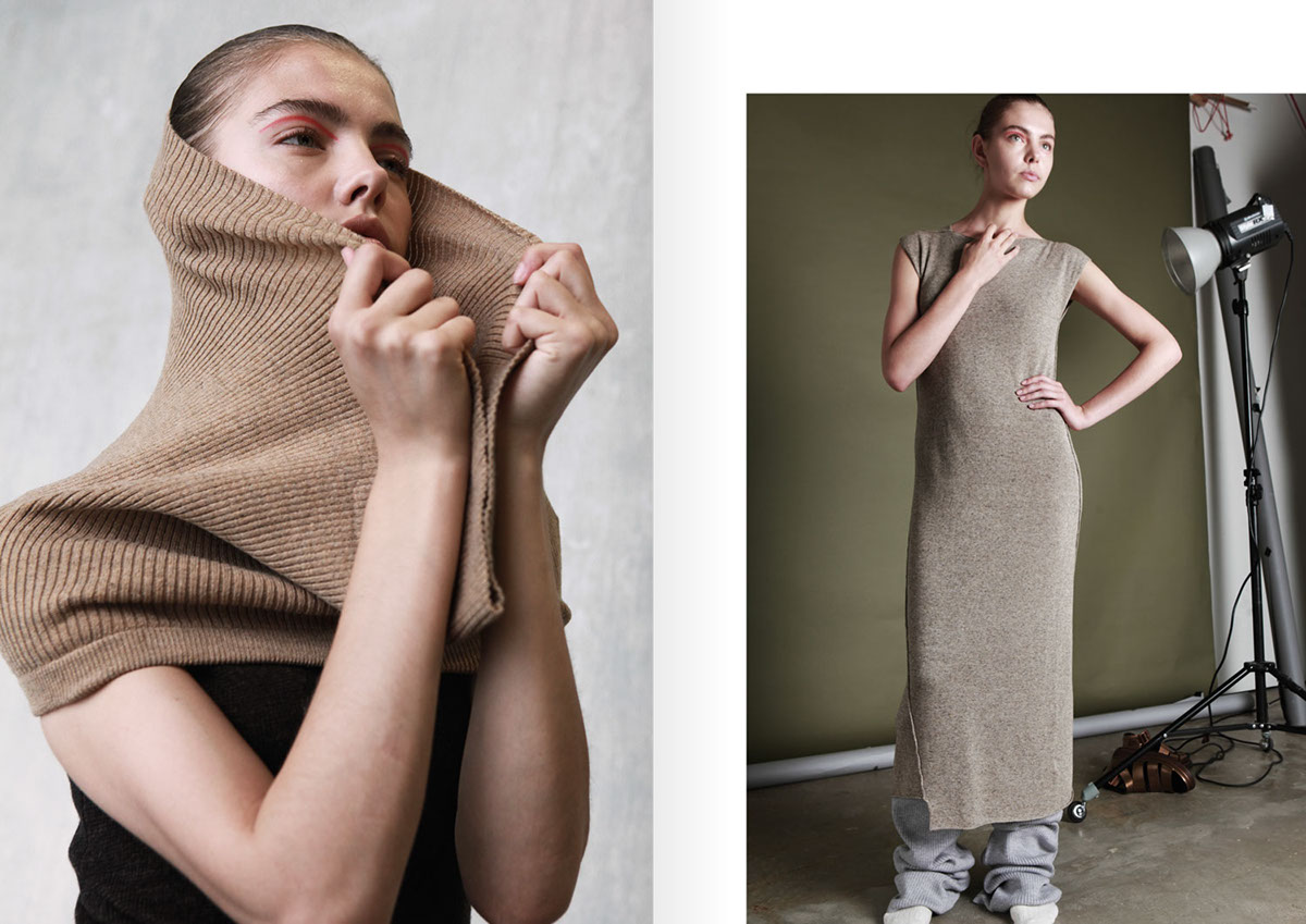 fashion editorial styling  fashion model knitwear