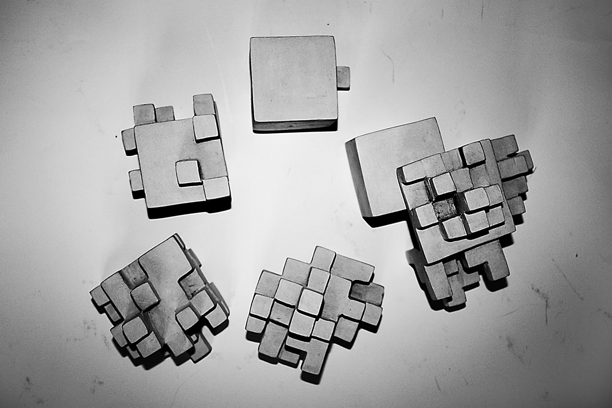 art berlin artist sculpture clay cube development