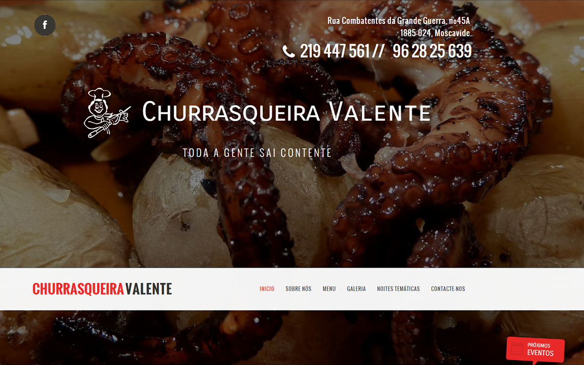 Website Churrasqueira Valent restaurant