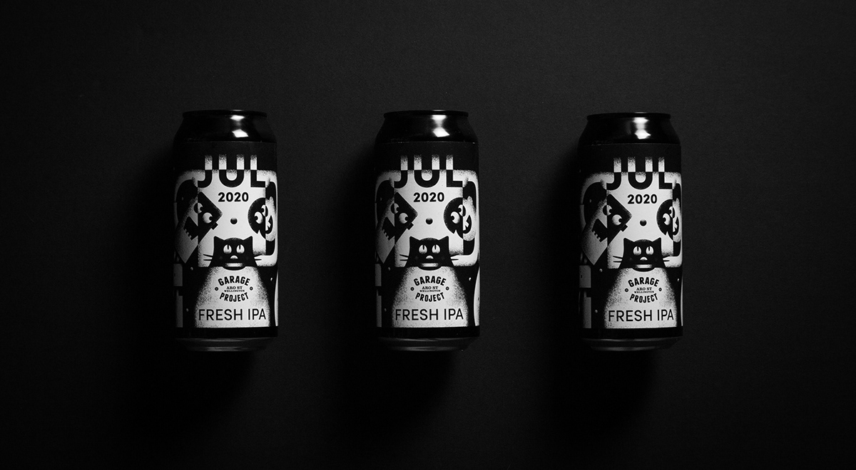 beer black and white bottle can Character ILLUSTRATION  Label negative Positive product