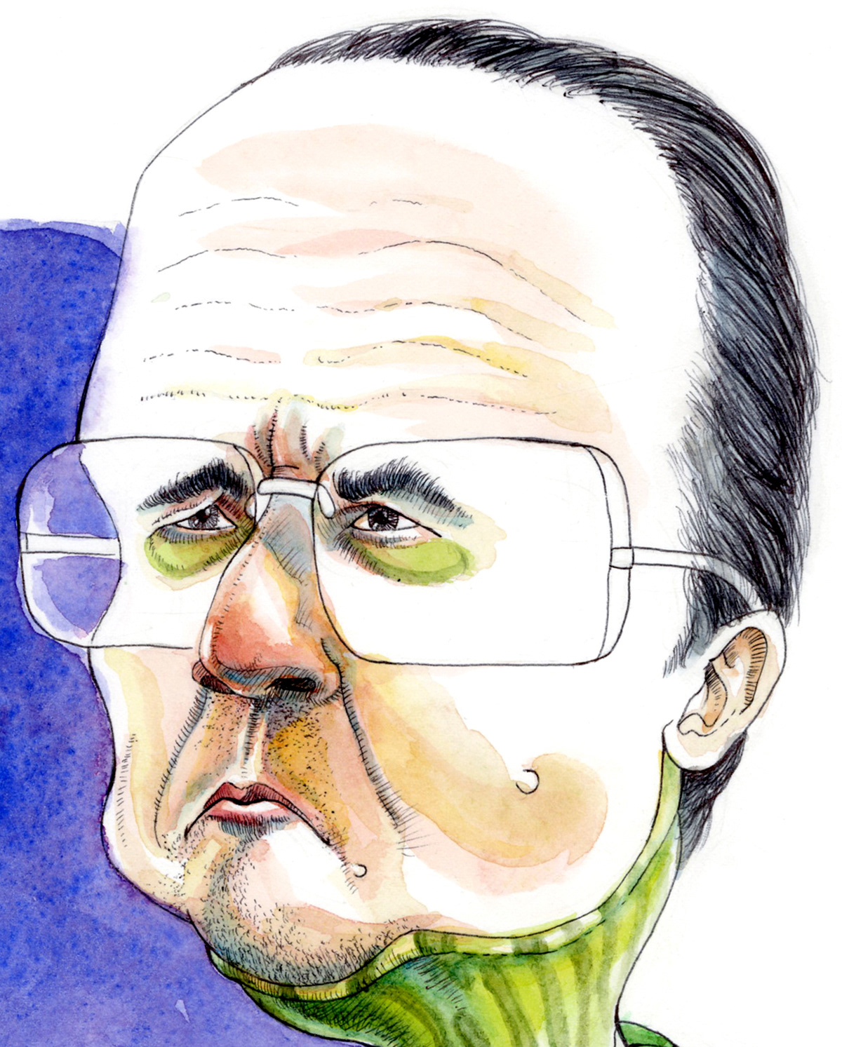 French Anthropomorphism francois hollande Turtle france caricature   watercolor pen microphone shape sarcastic