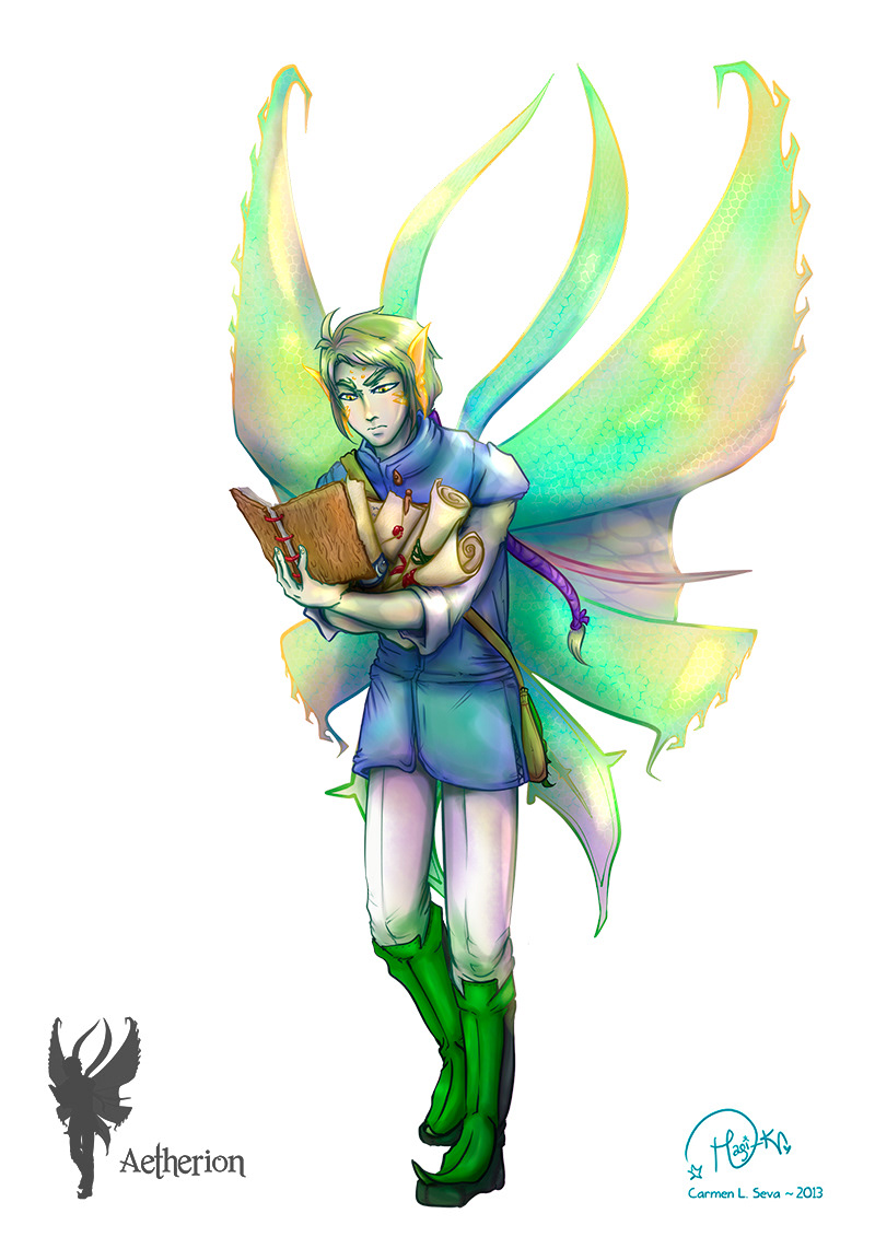 Rooted Wingmaker concept art character art Character design  Digital Art  Clavinia arts fantasy Fairies