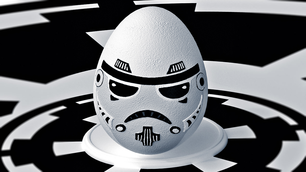 star Wars Episode seven VII eggs egg 3D teaser
