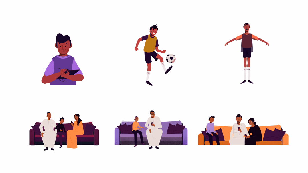animation  Character design  football ILLUSTRATION  motiongraphics sport