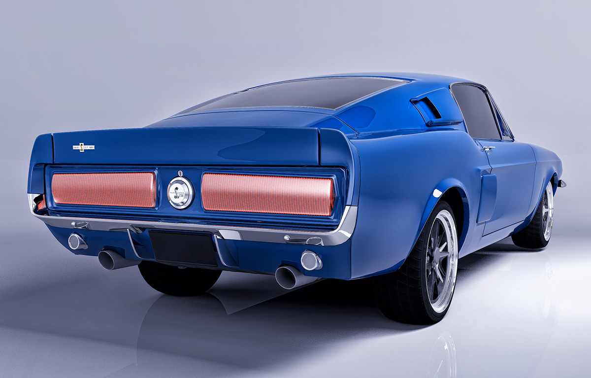 3ds max vray photoshop GT500 Mustang shelby