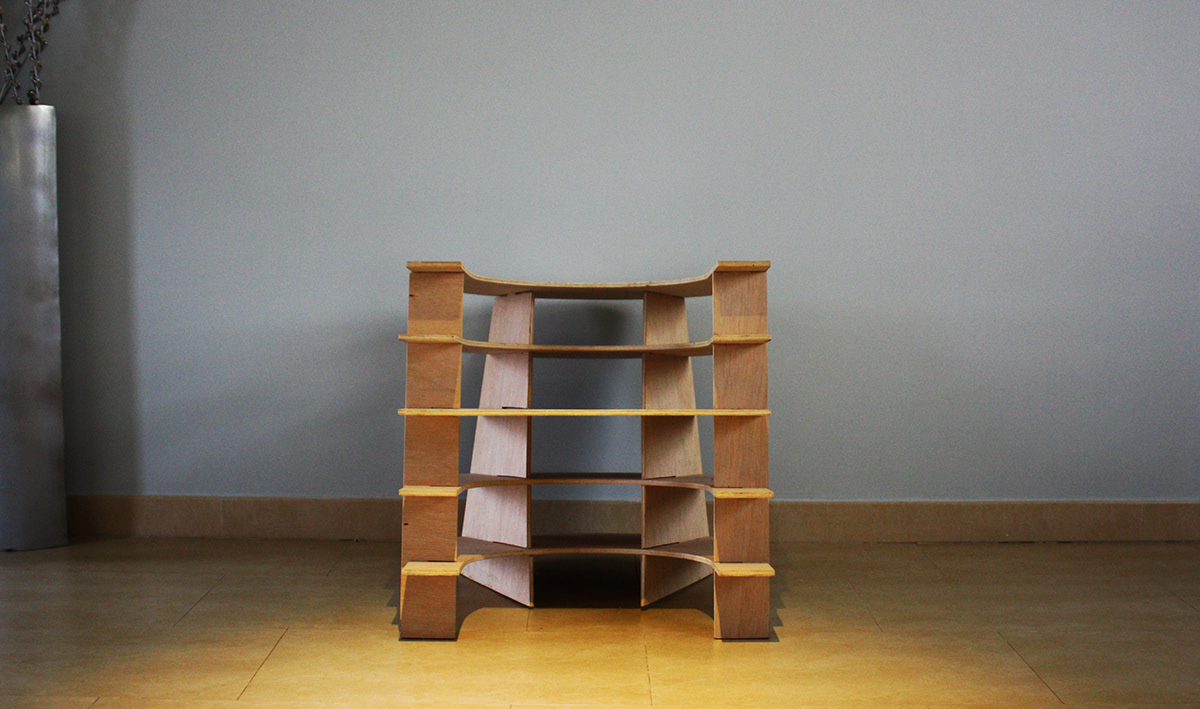 chair silla madera wood concept piezas encajes
