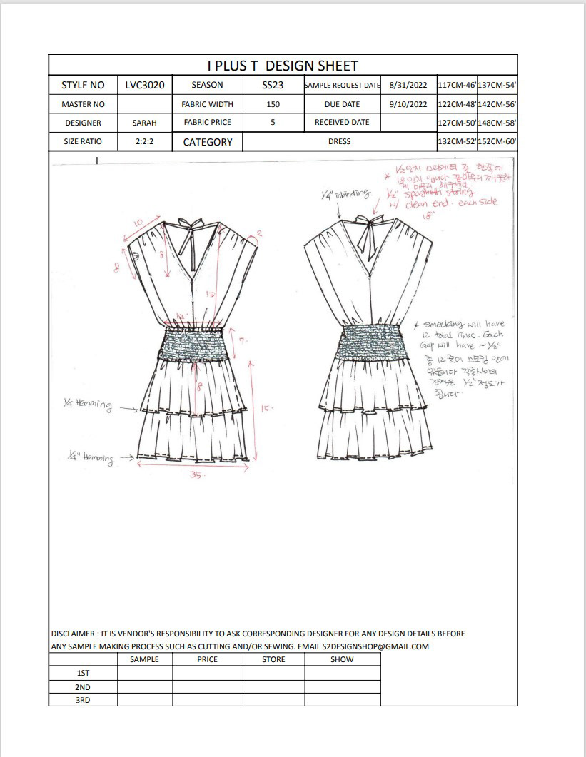 apparel fashion design sketch techpack