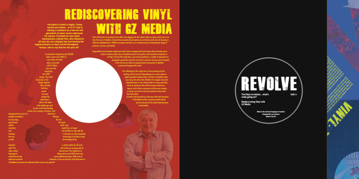 magazine editorial vinyl revolution Photography  Layout DPS revolve