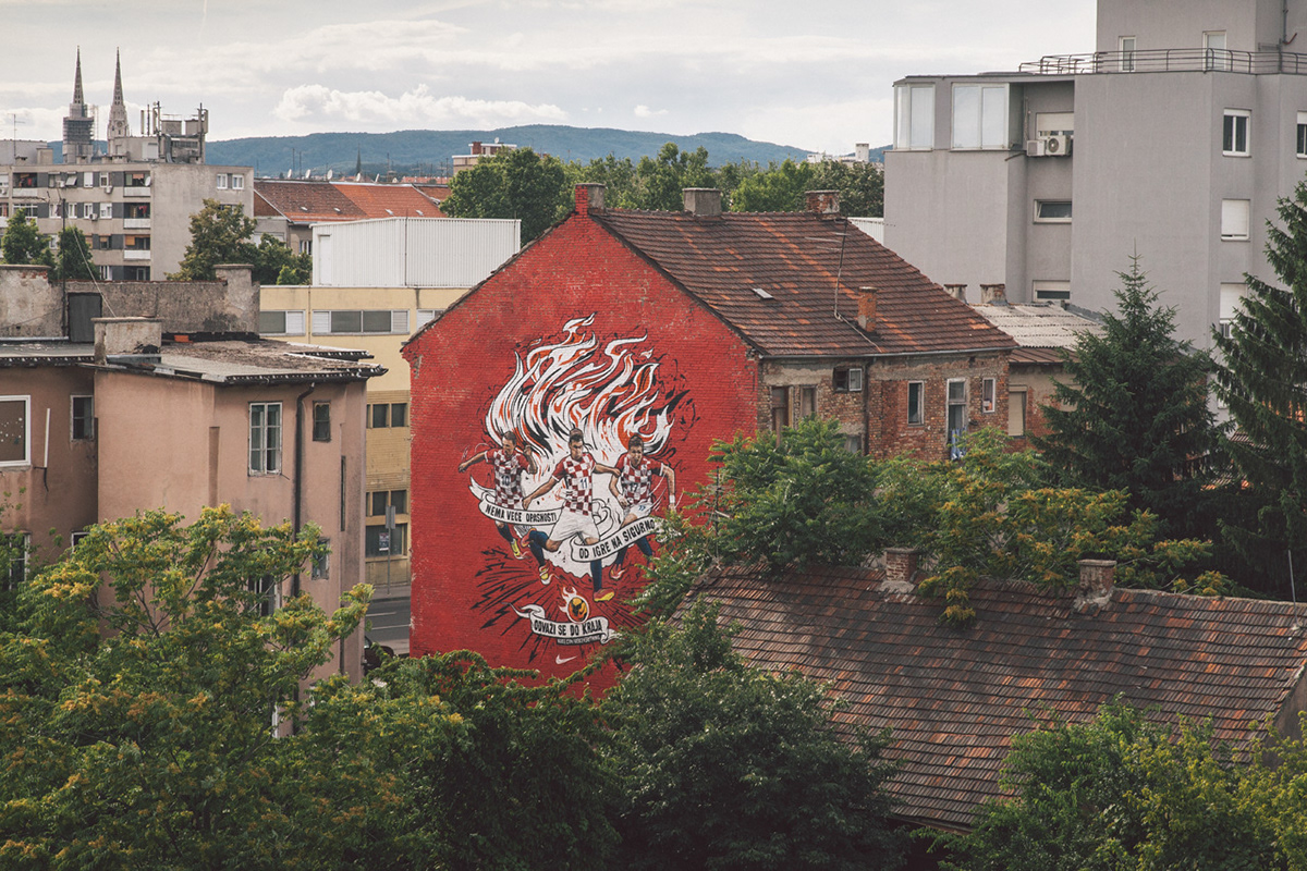 Nike Mural Zagreb Croatia football