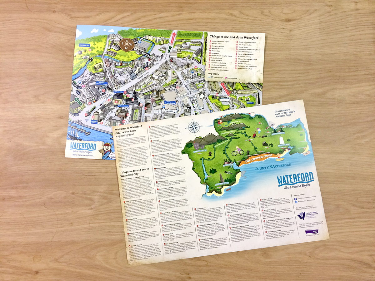 map waterford illustrated map