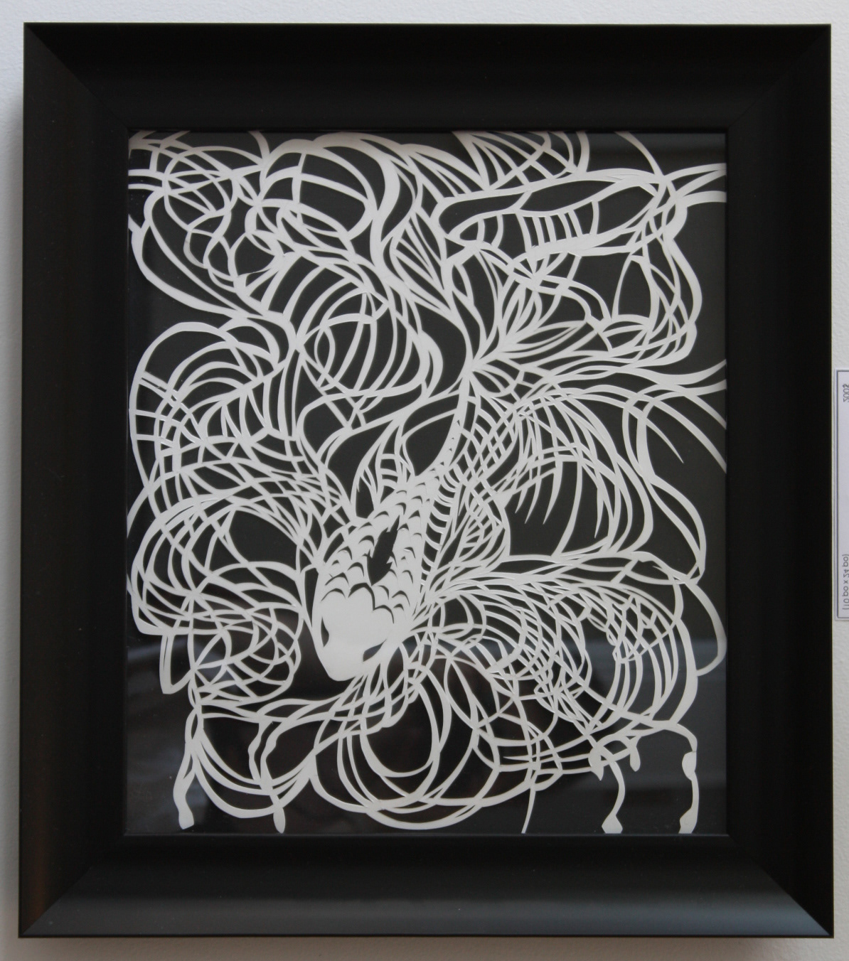paper papercut papier papier découpé exposition Montreal espace contemporain JUIN 2014 vanessa alarie blanc White black noir cwirl Paysages