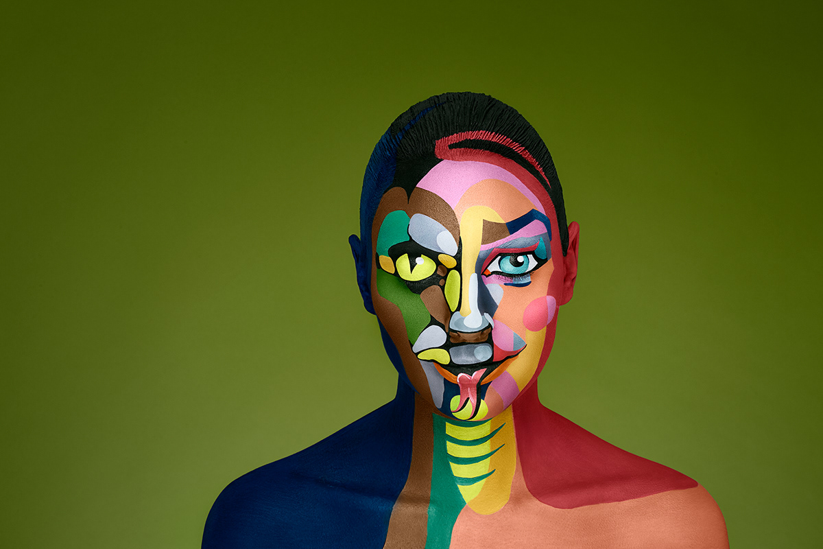 make-up face-art bodyart Advertising  conceptual artwork