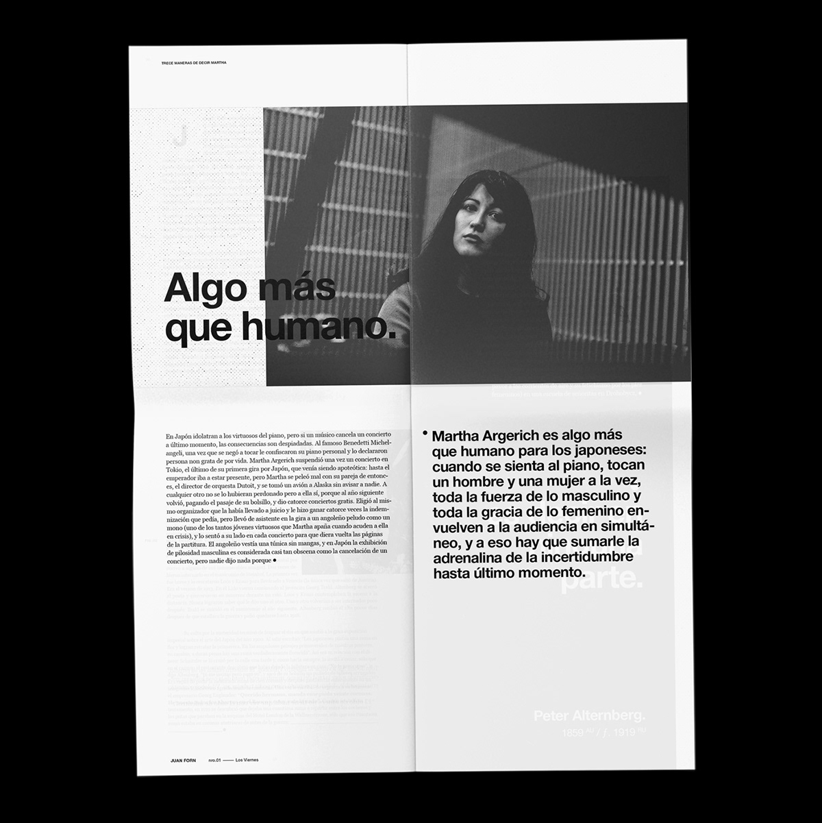 editorial revista magazine swiss grid minimal type manela poster helvetica