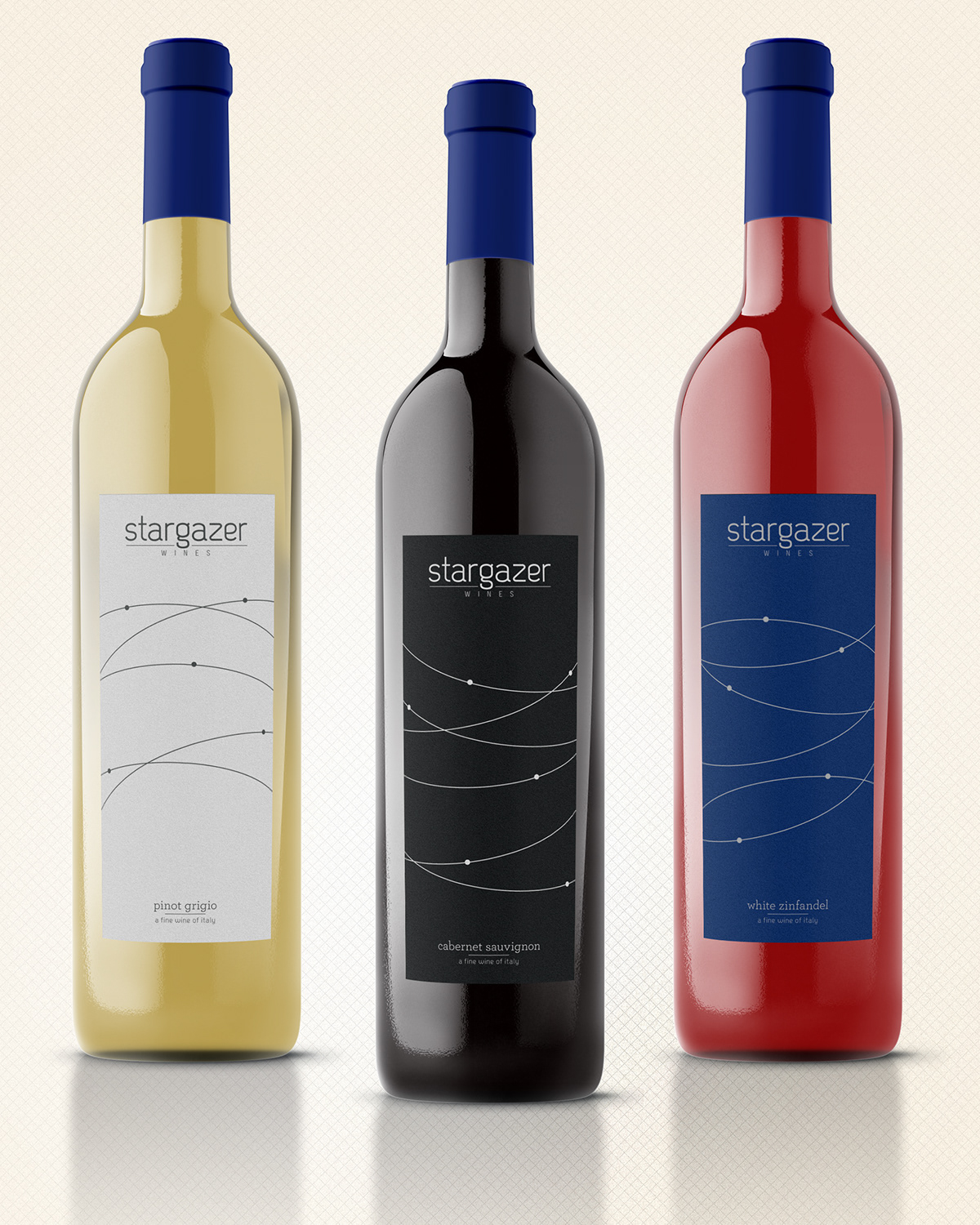 wine stars Stargazing bottle design
