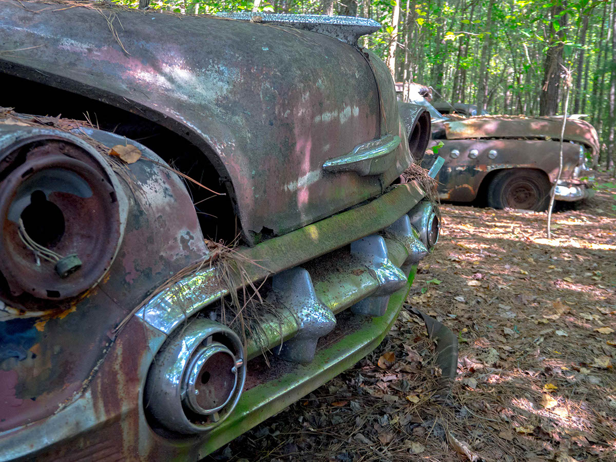Old Car City junkyard antique cars