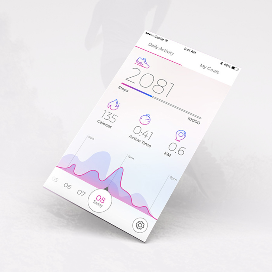 UI ux Interface app design tech mobile