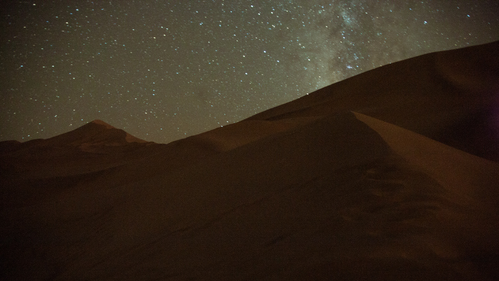 night desert star long exposure star sky art photo Landscape