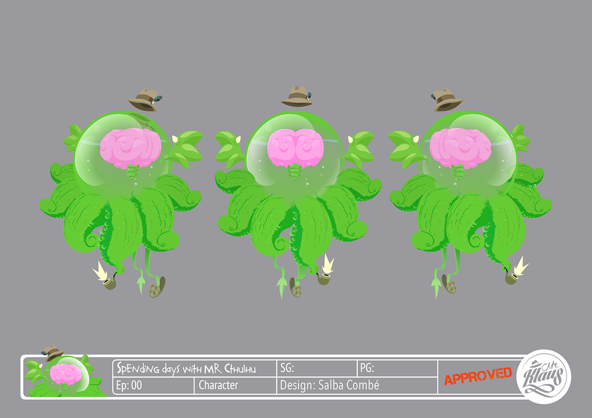 animation  flash animation Character design  Enviorements cthulhu H.P. Lovecraft art direction  animated serie cartoon