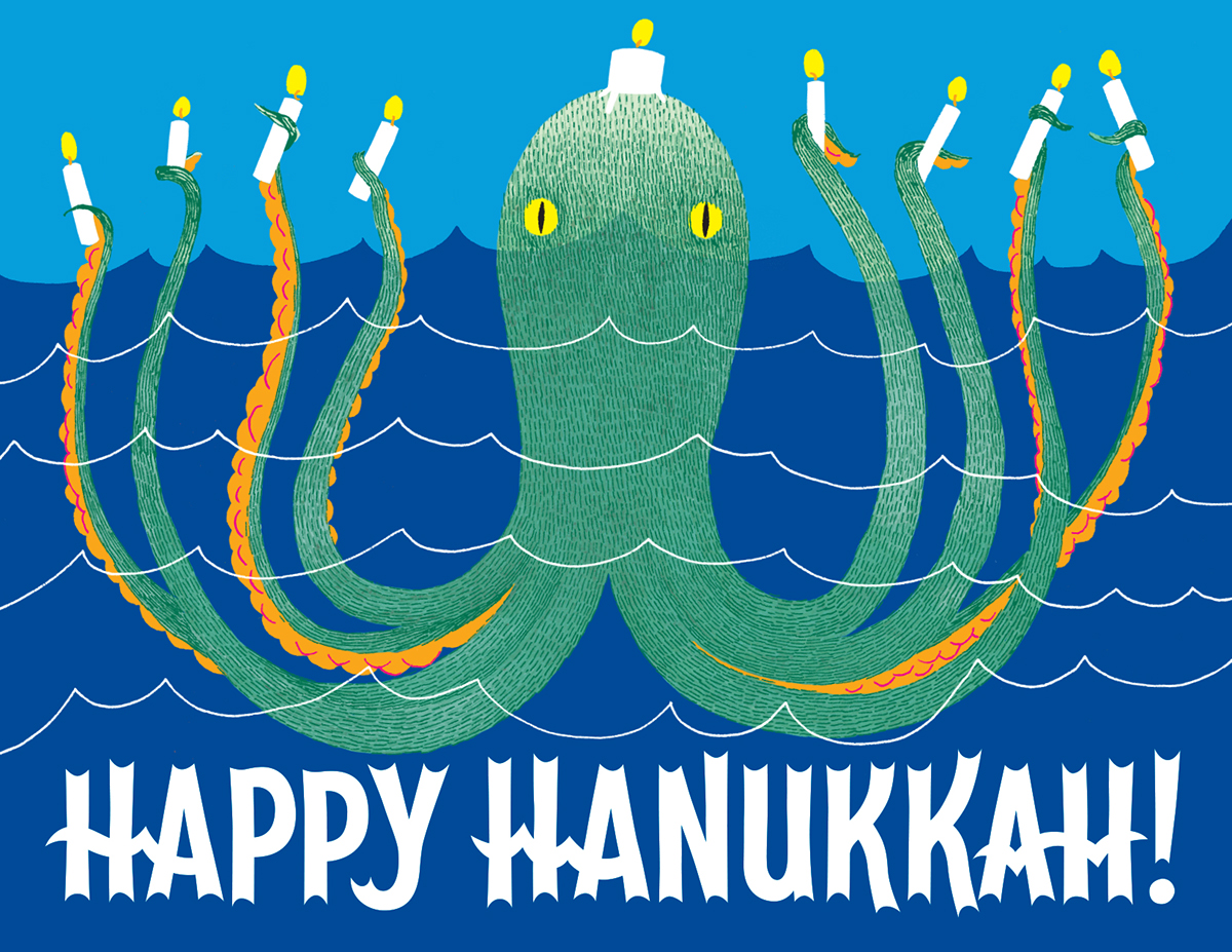14. Опубликовано: 27 июля 2015 г. "Happy Hanukkah!" greeting card...
