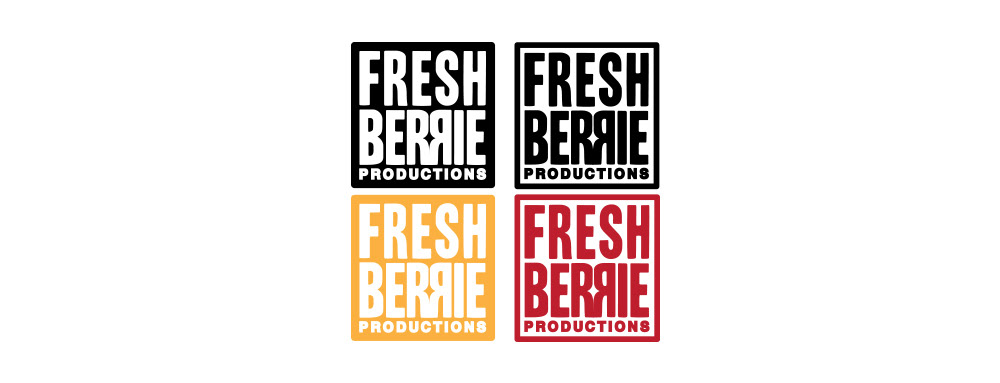 Freshberry fresh berry logo identity coporation concepts record label company design