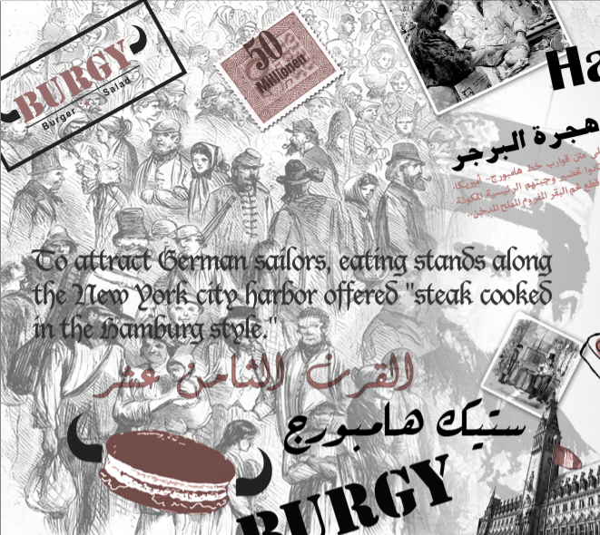 branding  restaurant burger history industrial revolution german american Immigration Food 