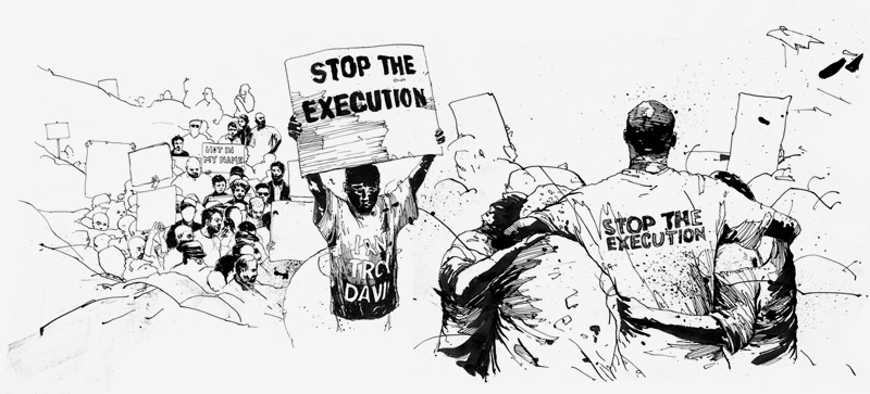 troy davis ink political death penalty obama Serviceplan rough black white