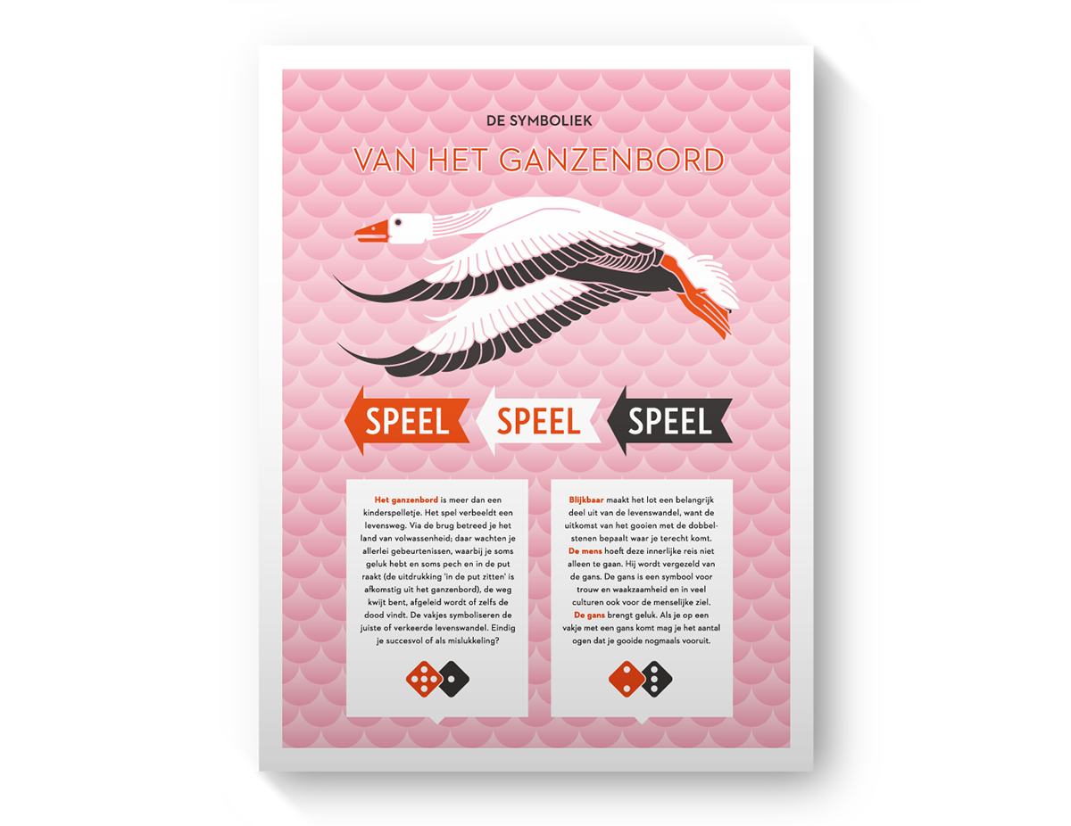 cover Fold-out cover De Gans magazine independent publisher Goose game board birds Flying politics