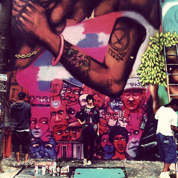 Graffiti SP  são paulo bahia Macaco Santo  Sociedade Fantoche FDP Fora Dos Padrões Quinho Fonseca QNH' Street Art SP graffiti brazil