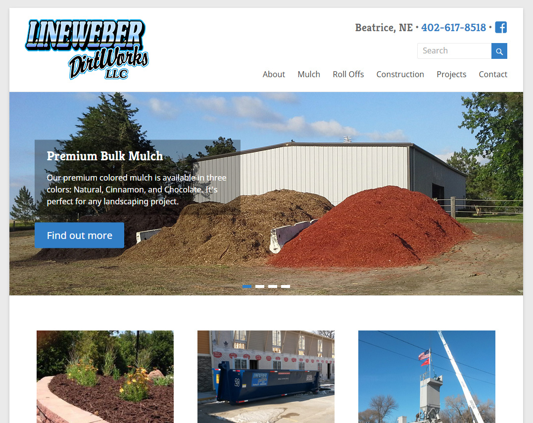 business construction landscaping local Responsive mobile wordpress